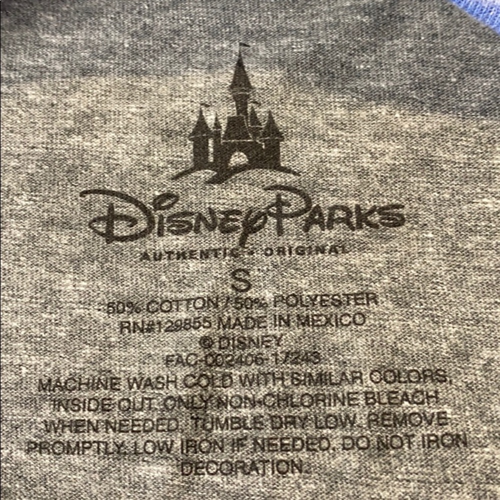 Disney Parks Raglan 3/4 Sleeve Shirt - Picture 4 of 4